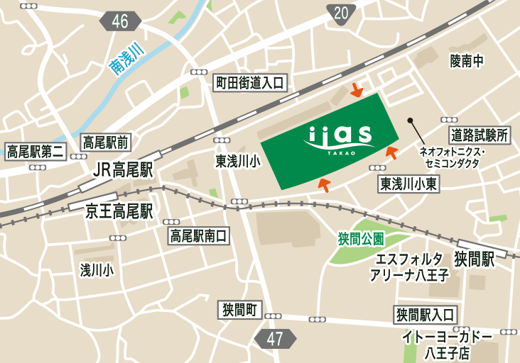 駅からのルートマップ